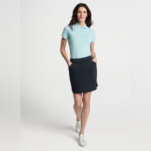 Peter Millar Women’s Navy Textured Straight 18” Golf Skort, MSRP $125, L